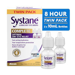 Systane Complete twin-pack showcases convenient two-pack eye relief for ongoing comfort