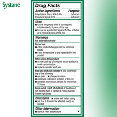 Systane gel drops eye application demonstrates shield-like coverage and gentle wear.