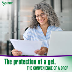 Systane gel drops travel-ready design for on-the-go relief during busy days.