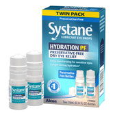 Systane Hydration twin-pack box for on-the-go dry eye relief.