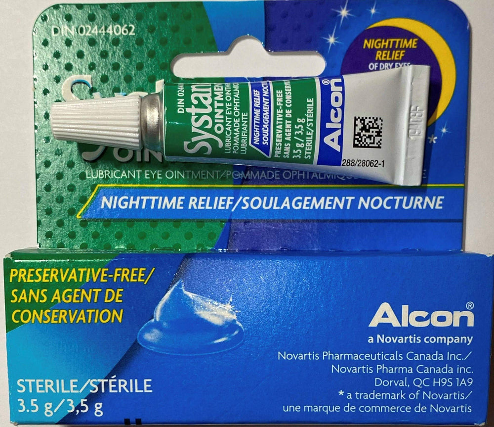 Systane Nighttime Ointment application close-up for easy nightly dosage