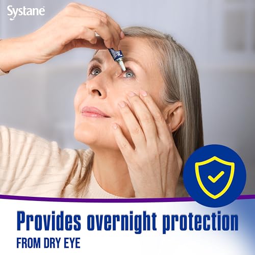 Systane Lubricant Eye Gel nighttime on-eye application coats the eye with a soft protective layer