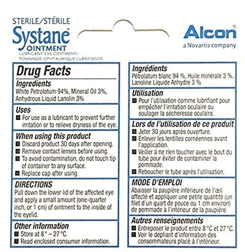 Systane Nighttime Ointment bedtime-application demonstrates nightly eye comfort.