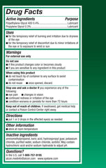 Systane Ultra eye drops label close-up with usage guidance.