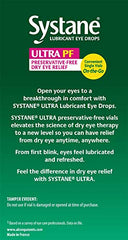 Systane Ultra eye drops stored at room temperature for easy care.