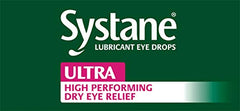 Systane Ultra pack display on shelf highlighting trusted eye comfort choices.