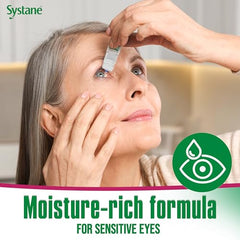 Systane Ultra PF drop-dispense-action demonstrates fast-acting moisture delivery.