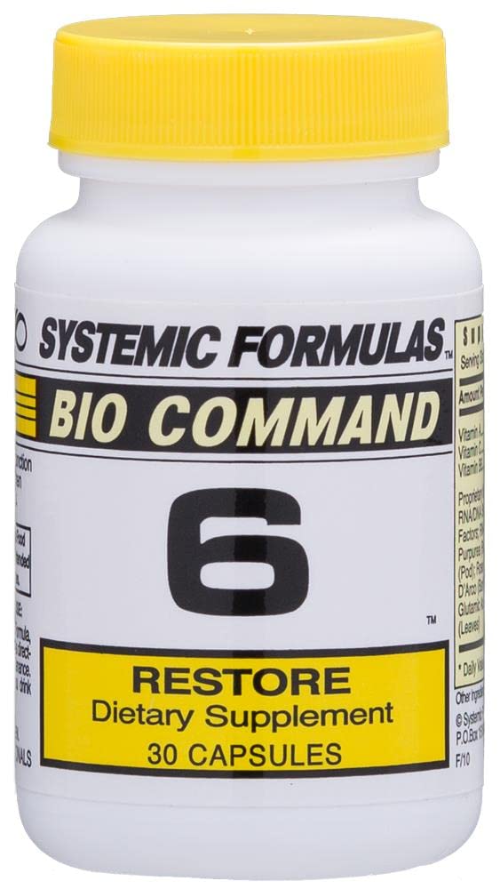 Systemic Formulas 6 Restore bottle with label