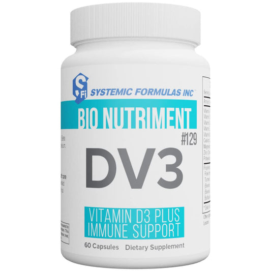 Systemic Formulas DV3 BioNutriment Vitamin D3 Plus Immune Support bottle