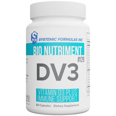 Systemic Formulas DV3 BioNutriment Vitamin D3 Plus Immune Support bottle