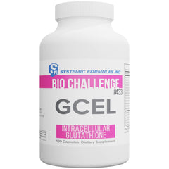 Close-up of Systemic Formulas GCEL #433 bottle label