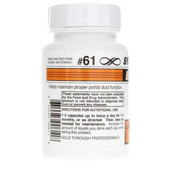Supplement facts panel for Systemic Formulas Lb Liver/Gall Bladder
