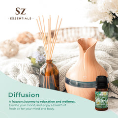 Aromatherapy diffuser with jasmine absolute oil