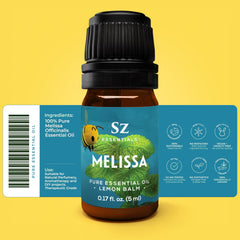 Therapeutic grade and vegan Melissa essential oil