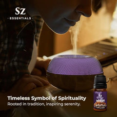 Symbolic spirituality and renewal associated with myrrh oil