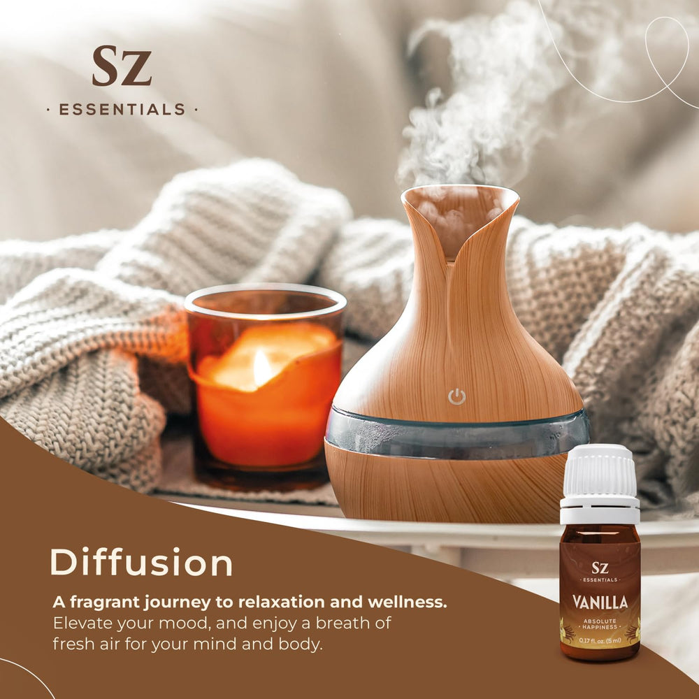 Diffuser emitting vanilla aroma with Sz Essentials oil