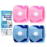 SZSTYYP motion sickness band close-up on soft cotton wrist for travel comfort