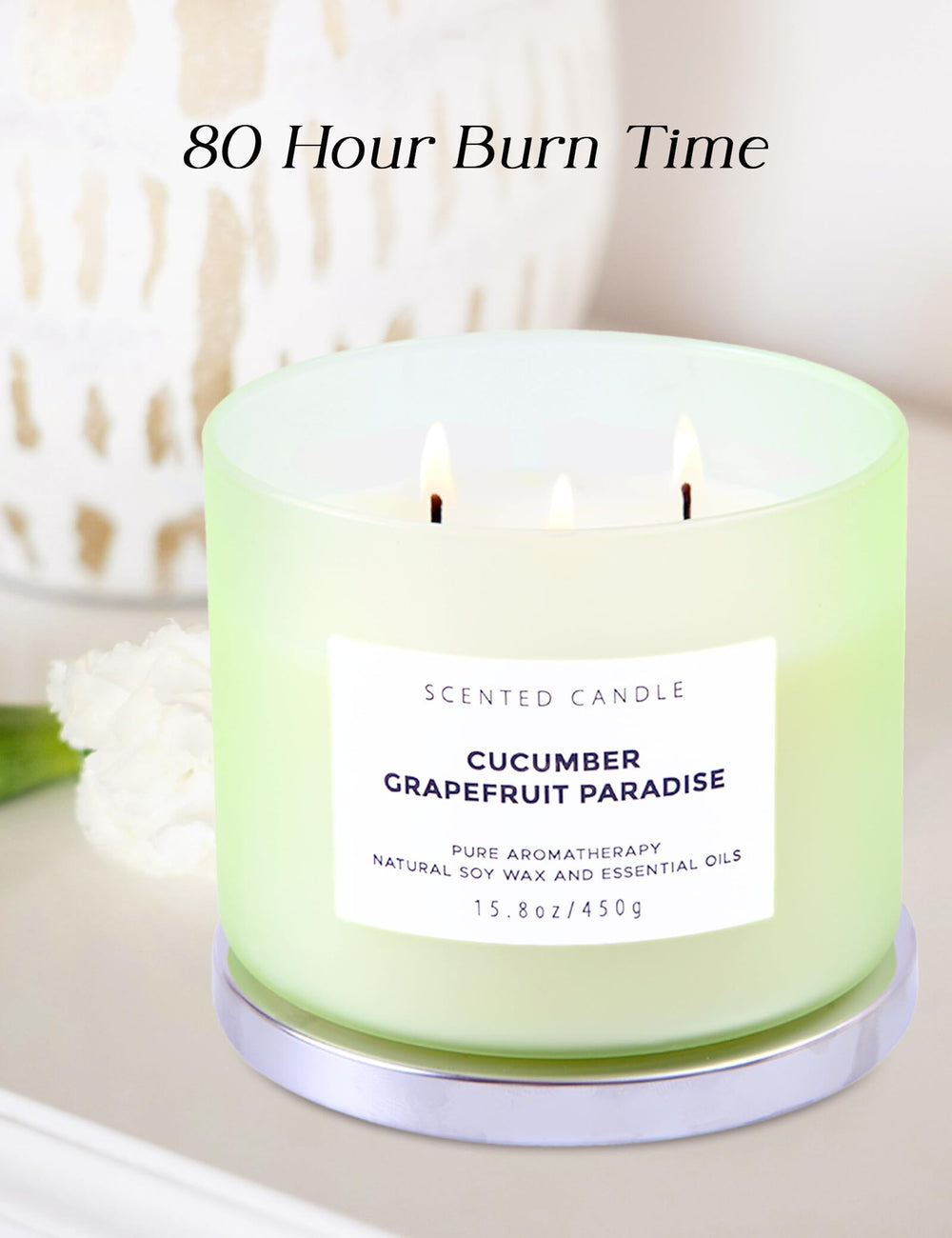 T&H Kitchen setting enhanced by zesty citrus notes from the candle
