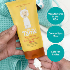 Frizz control visible on kids' curls with T is for Tame.