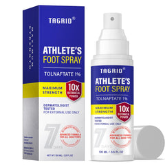 TAGRID Athletes Foot Treatment spray bottle for easy application and fast relief.