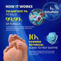 TAGRID foot fungus treatment spray applying to skin for targeted antifungal action.