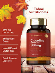 CDP choline supplement label