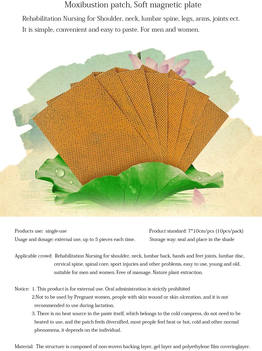 Close-up of mugwort leaf used in Moxibustion Patches