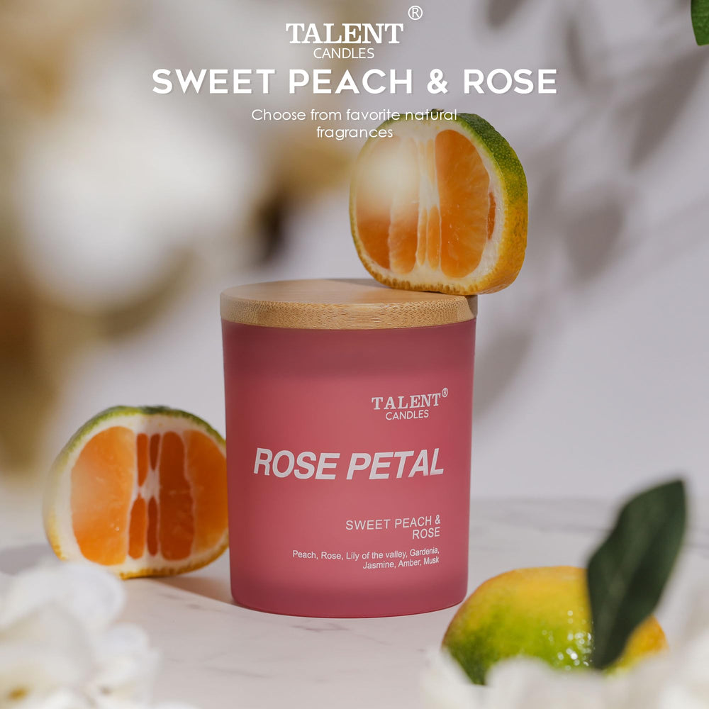 Talent Candles natural soy wax jar highlights clean burn for quiet evenings.