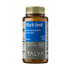 TALYA Black Seed Oil Softgel bottle with Turkish Nigella Sativa