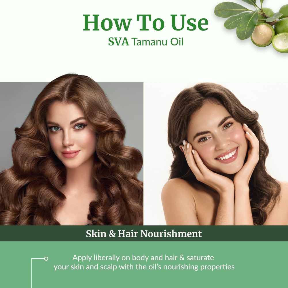 Tamanu oil added to hair care routine