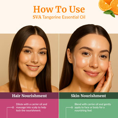 Hair care: Tangerine essential oil for scalp massage