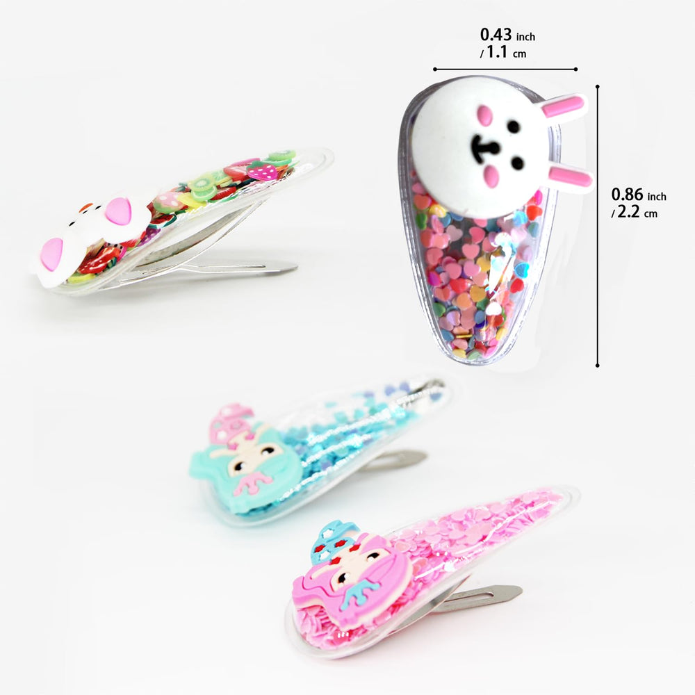 TANLOMY Sparkle Girl Hair Clips animal figures brighten outfits