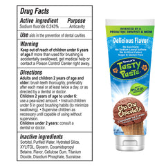 Cha Cha Chocolate toothpaste packaging