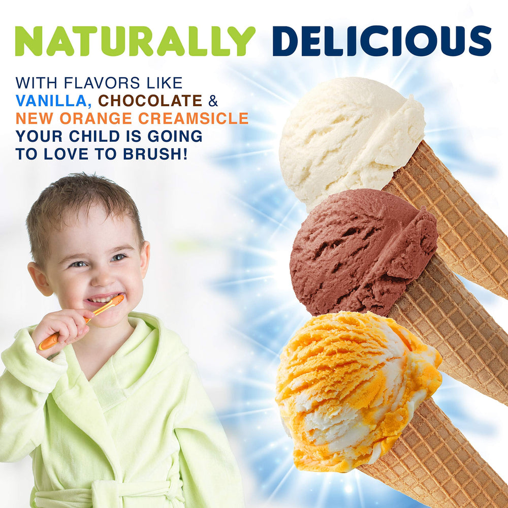 Fluoride toothpaste for kids with no mint flavor