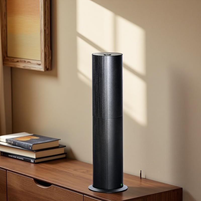 Tanoxi waterless diffuser front view with sleek aluminum body for modern spaces