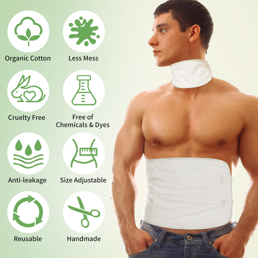 Castor oil pack wrap for stomach