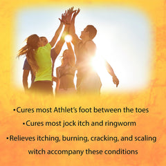 TARO foot-between-toes application demonstrates targeted treatment for toe infections.