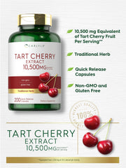 Tart cherry juice extract capsules