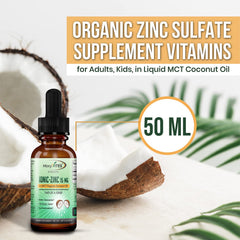 Zinc drops with coconut flavor