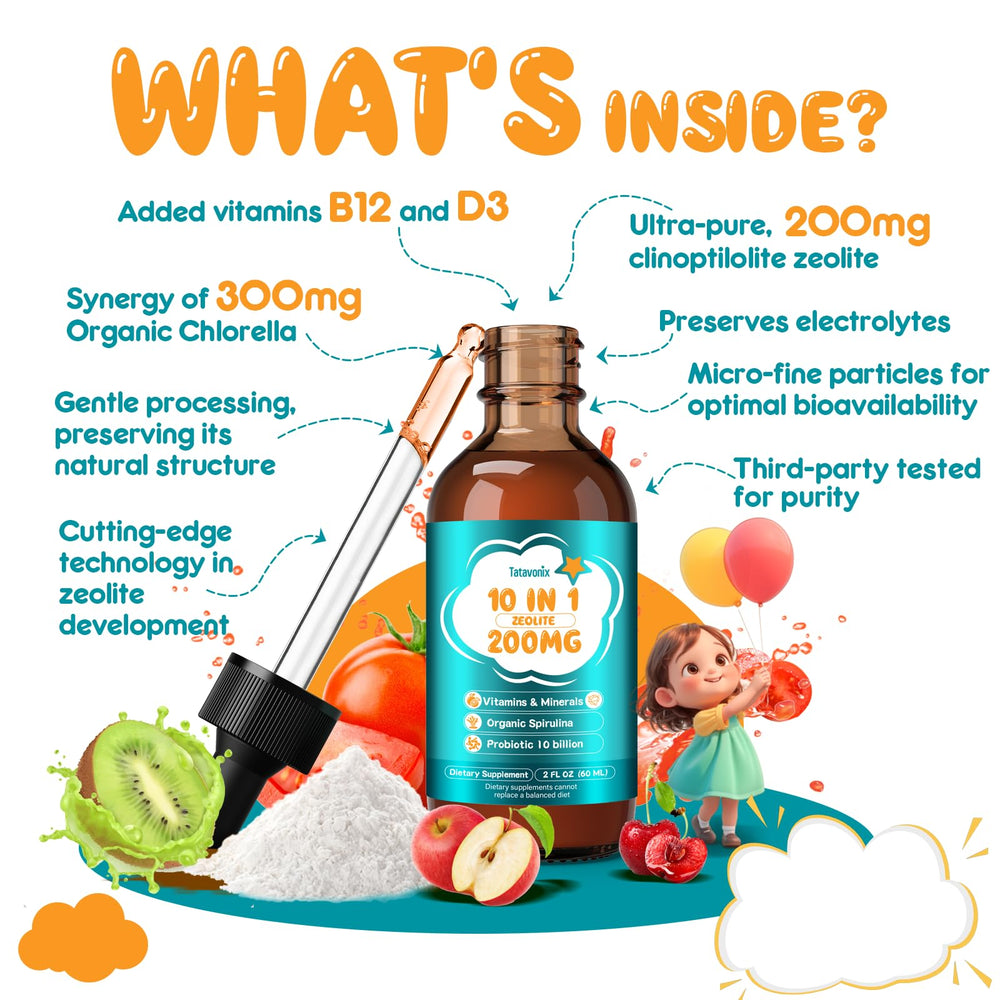 Kid-friendly use of Tatavonix Zeolite Detox Drops