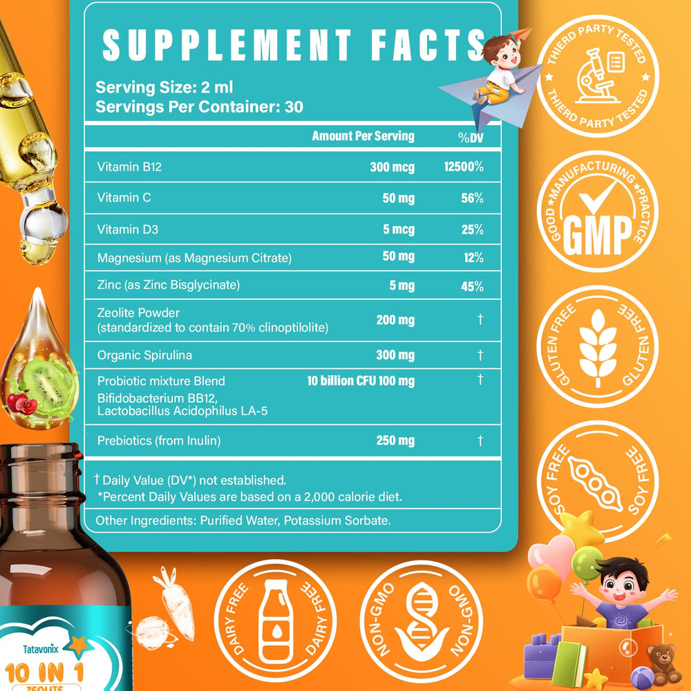 Product label showing ingredients