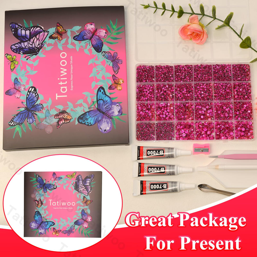 Tatiwoo DIY projects like tumblers glow with sparkling pink accents