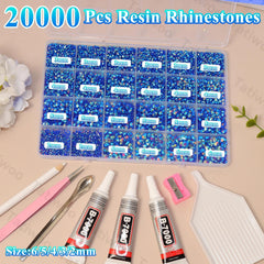 Tatiwoo mixed size rhinestones 2-6mm for delicate and bold designs