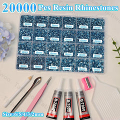 Tatiwoo mixed sizes 2–6mm rhinestones support flexible DIY detailing.