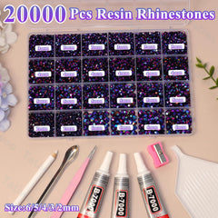 Tatiwoo mixed sizes iris purple rhinestones for versatile DIY details