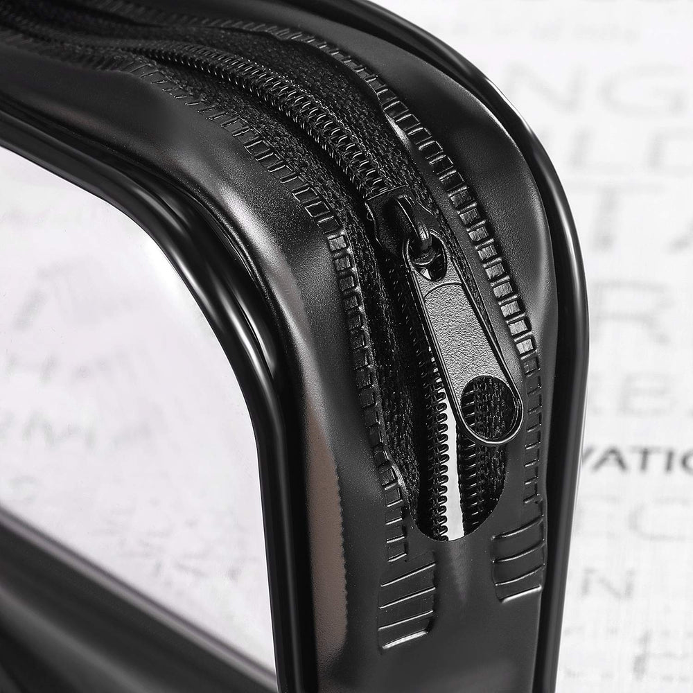 Four-pack black Tatuo pencil cases keep stationery neatly organized.