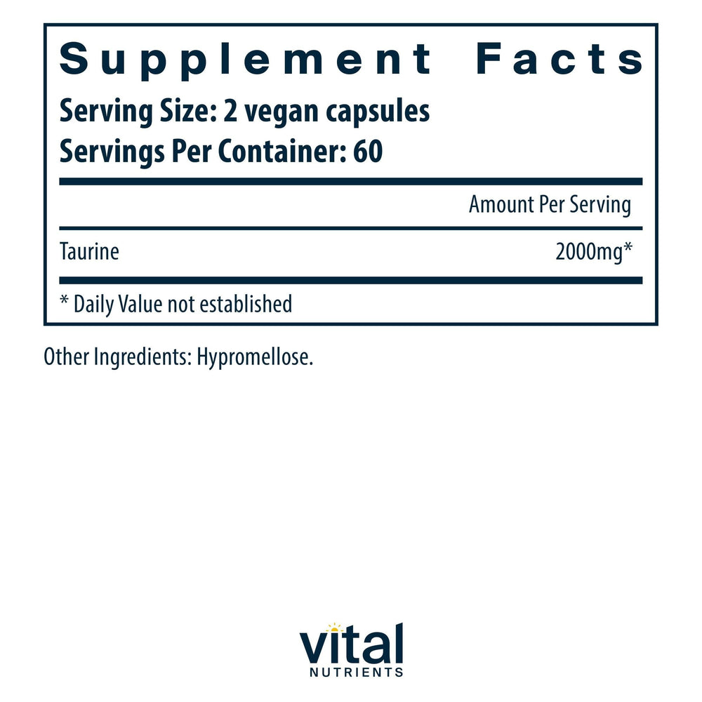 Taurine supporting nerve function and detox