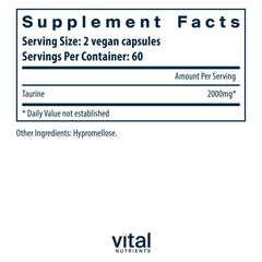 Taurine supporting nerve function and detox
