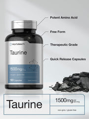 Close-up of taurine quick-release capsules