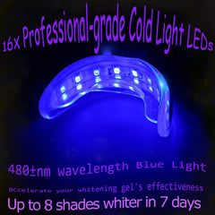 Close-up of TAWEE LED whitening light device